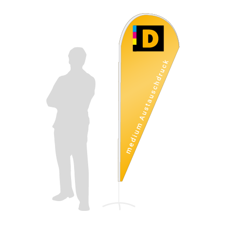 Beachflag Drop Austauschdruck | Medium (280 cm) | einseitig bedruckt