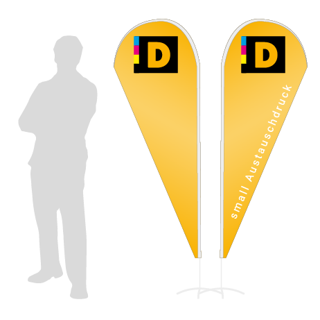 Beachflag Drop Austauschdruck | Small (210 cm) | beidseitig bedruckt