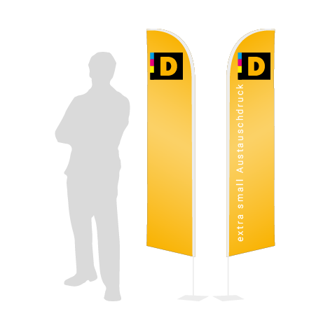 Beachflag Wind Austauschdruck | Extra Small (215 cm) | beidseitig bedruckt