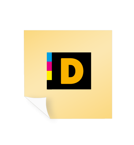 Aufkleber Monomer 1D - weiß und transparent