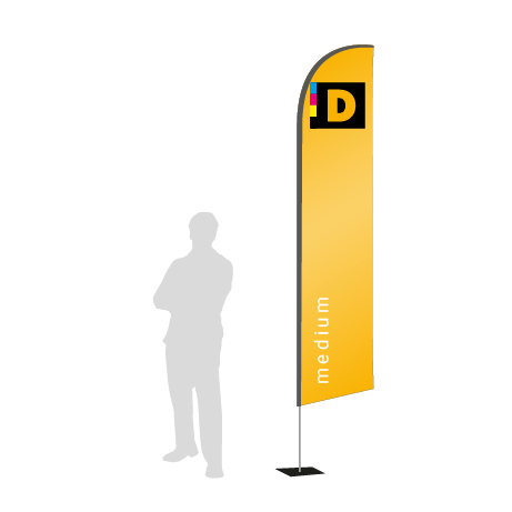 Beachflag Wind | Medium (320 cm) | einseitig bedruckt