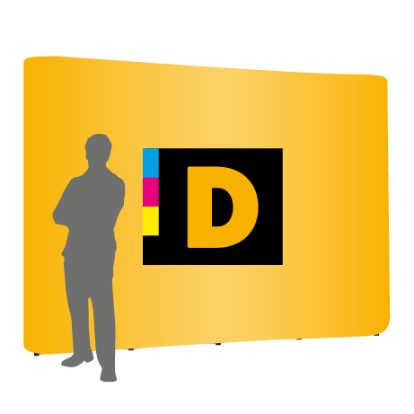 Pop-Up Faltwand | 4 x 3 Felder gerade | einseitig bedruckt