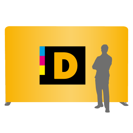 Textilwand ALU | 400er gerade | einseitig bedruckt