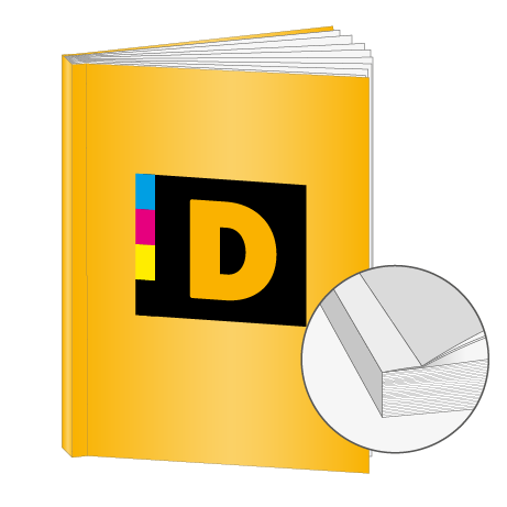 Broschüren Klebebindung DIN A7