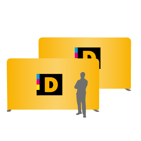 Textilwand ALU | 500er gerade | beidseitig bedruckt