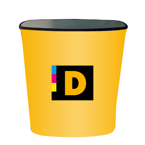 Messetheke ZIPP LED | B 56,5 cm x H 102 cm x T 39,7 cm | bedruckt