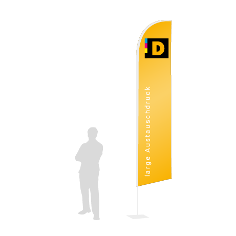 Beachflag Wind Austauschdruck | Large (400 cm) | einseitig bedruckt