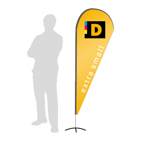 Beachflag Drop | Extra Small (189 cm) | einseitig bedruckt