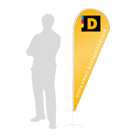 Beachflag Drop Austauschdruck | Extra Small (189 cm) | einseitig bedruckt