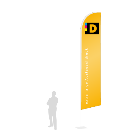 Beachflag Wind Austauschdruck | Extra Large (490 cm) | einseitig bedruckt