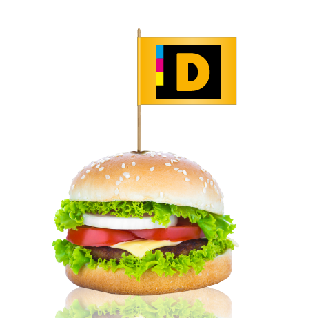 Burgerfahnen | ca. 15 cm | beidseitig bedruckt