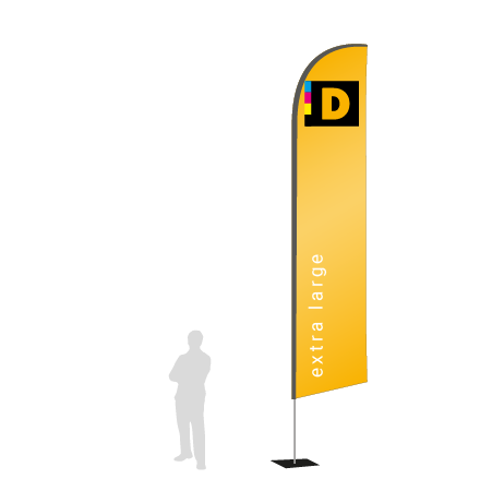 Beachflag Wind | Extra Large (490 cm) | einseitig bedruckt