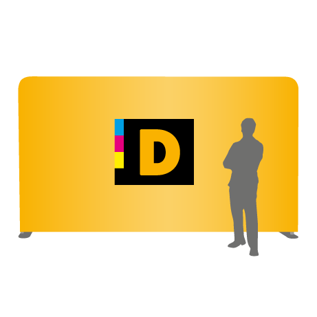 Textilwand ALU | 500er gerade | einseitig bedruckt