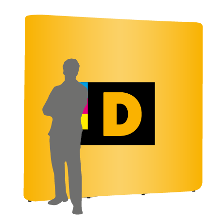 Pop-Up Faltwand | 3 x 3 Felder gerade | einseitig bedruckt