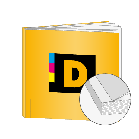 Broschüren Klebebindung Quadrat