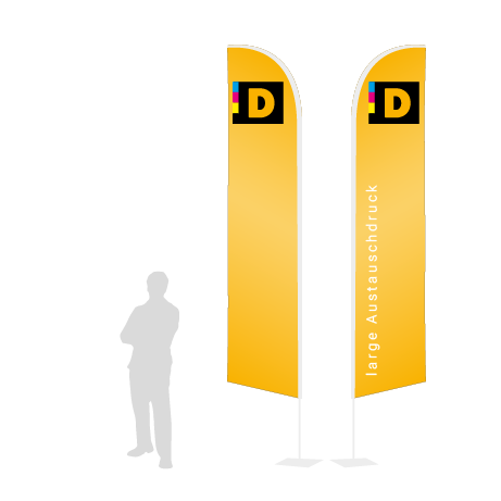 Beachflag Wind Austauschdruck | Large (400 cm) | beidseitig bedruckt