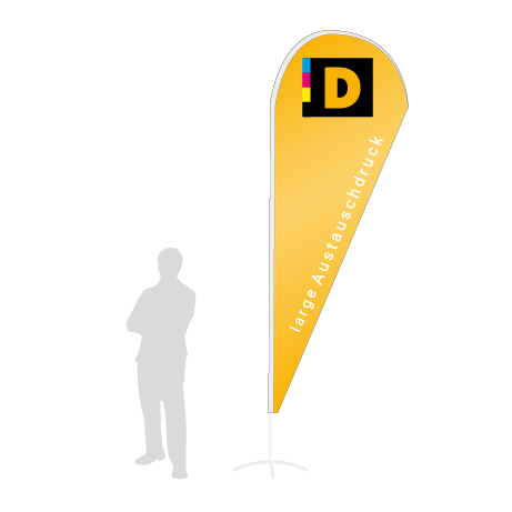 Beachflag Drop Austauschdruck | Large (350 cm) | einseitig bedruckt