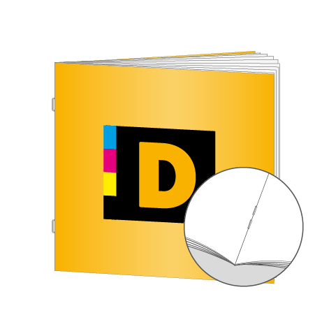 Broschüren Drahtheftung Quadrat