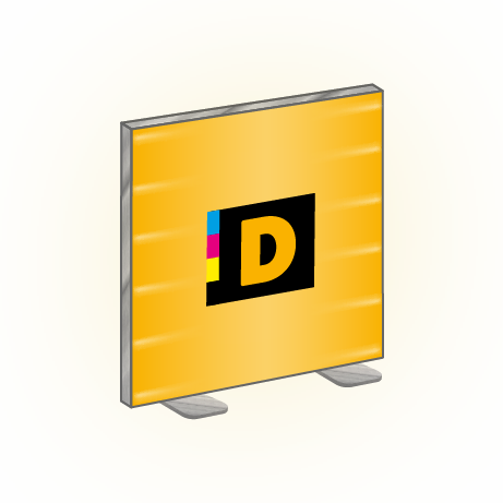 Textilspannrahmen LED freistehend | B 200 cm x H 200,5 cm | bedruckt