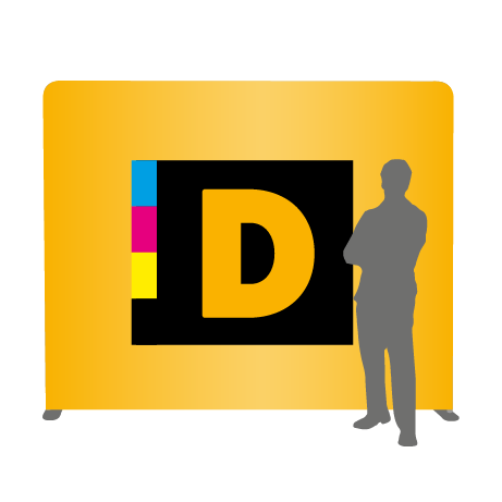 Textilwand ALU | 240er gerade | einseitig bedruckt