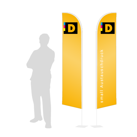 Beachflag Wind Austauschdruck | Small (260 cm) | beidseitig bedruckt