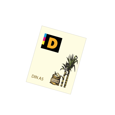 Flyer aus Zuckerrohr | DIN A5 | einseitig bedruckt