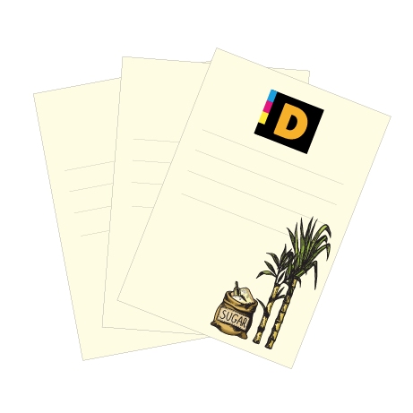 Briefpapier aus Zuckerrohr | DIN A4 | einseitig bedruckt