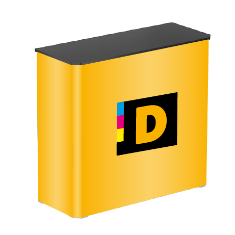 Messetheke FASTFRAME™ | B 102 cm x H 102,5 cm x T 41 cm | bedruckt