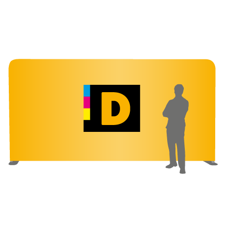 Textilwand ALU | 600er gerade | einseitig bedruckt