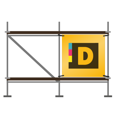 Gerüstbanner | B 250 cm x H 100 cm | einseitig bedruckt