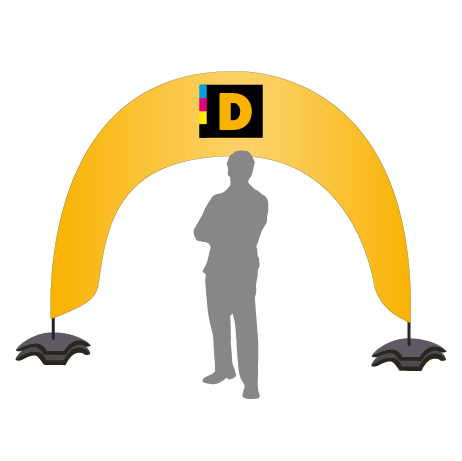 Beachflag Bogen | B 400 cm x H 300 cm | einseitig bedruckt