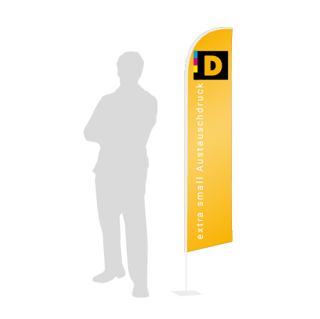 Beachflag Wind Austauschdruck | Extra Small (215 cm) | einseitig bedruckt